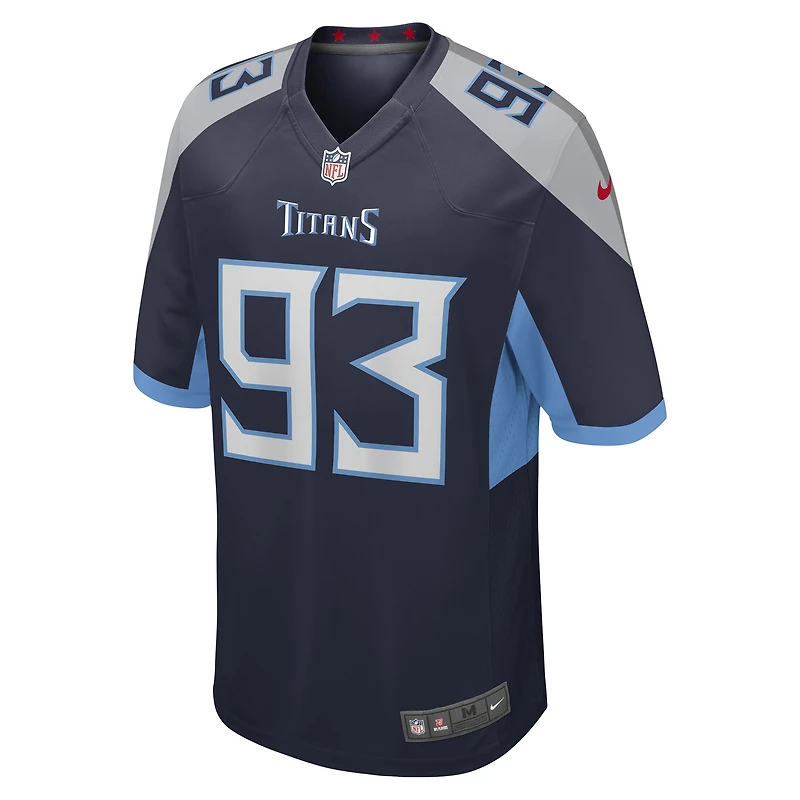 Sweat Nike T'Vondre pour homme - Maillot de match l'équipe Tennessee Titans Bleu marine