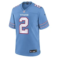 Men's Nike Tyjae Spears Light Blue Tennessee Titans Game Jersey