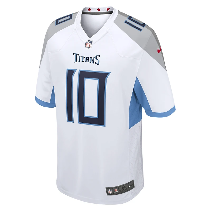 Maillot de match joueur retraité Nike Vince Young pour hommes, blanc, Tennessee Titans