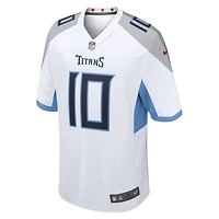 Maillot de match joueur retraité Nike Vince Young pour hommes, blanc, Tennessee Titans
