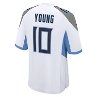 Men's Nike Vince Young White Tennessee Titans Retired Player Game Jersey