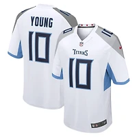 Men's Nike Vince Young White Tennessee Titans Retired Player Game Jersey