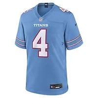 Men's Nike Wan'Dale Robinson Light Blue Tennessee Titans Team Game Jersey