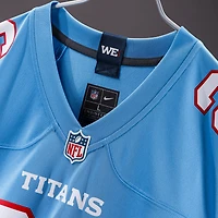 Maillot de match Nike Wan'Dale Robinson bleu clair des Tennessee Titans pour homme