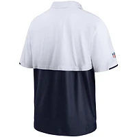 Veste à demi-glissière pour homme Nike Tennessee Titans Sideline Coaches - Blanc/Bleu marine