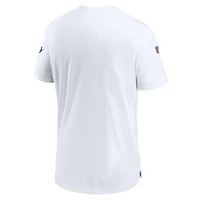 T-shirt Nike blanc Tennessee Titans Oilers Throwback Sideline Coach pour hommes