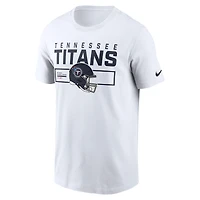 Men's Nike White Tennessee Titans Primetime Helmet Essential T-Shirt