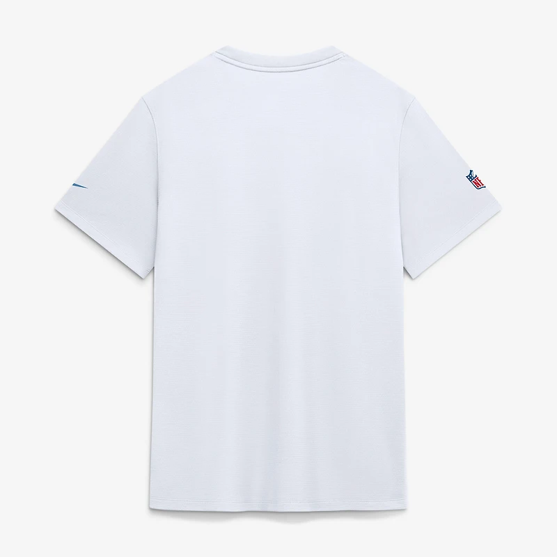 Men's Nike  White Tennessee Titans Sideline UV Dri-FIT Coaches Shirt