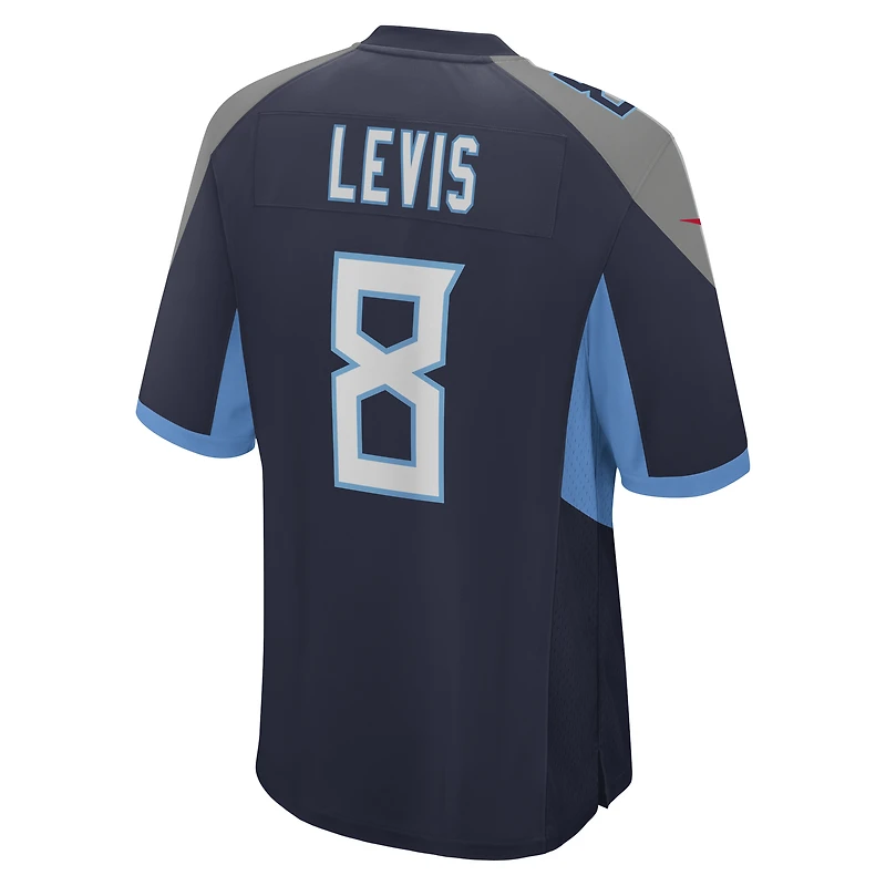Men's Nike Will Levis Navy Tennessee Titans  Game Jersey