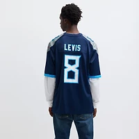 Men's Nike Will Levis Navy Tennessee Titans  Game Jersey