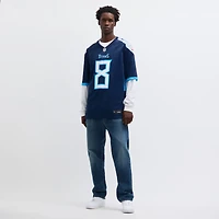 Men's Nike Will Levis Navy Tennessee Titans  Game Jersey