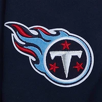 Men's Pro Standard Navy Tennessee Titans Turn It Up Drop Shoulder Pullover Sweatshirt