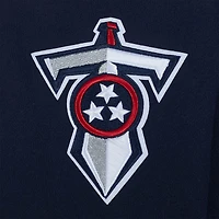 Men's Pro Standard Navy Tennessee Titans Turn It Up Drop Shoulder Pullover Sweatshirt