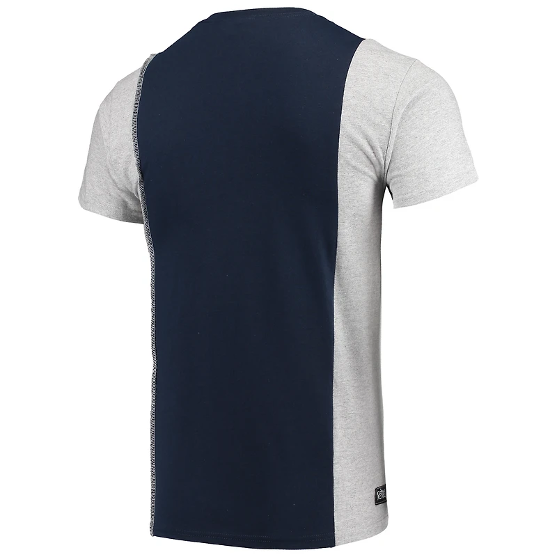 T-shirt Refried Vêtements bleu marine/gris Tennessee Titans durable fendu pour hommes
