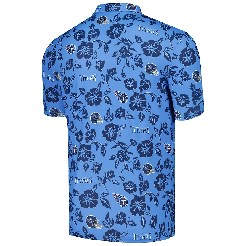 Polo Performance Pua des Tennessee Titans pour homme Reyn Spooner bleu clair