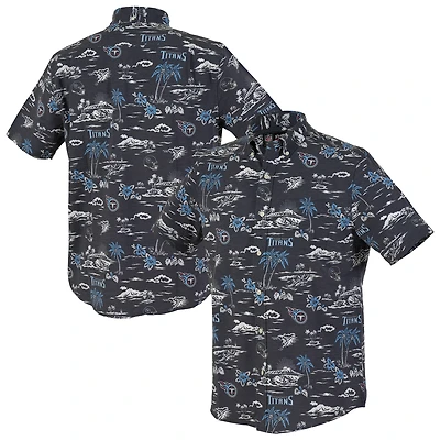 Chemise boutonnée Kekai Performance pour homme, bleu marine, Reyn Spooner, Tennessee Titans