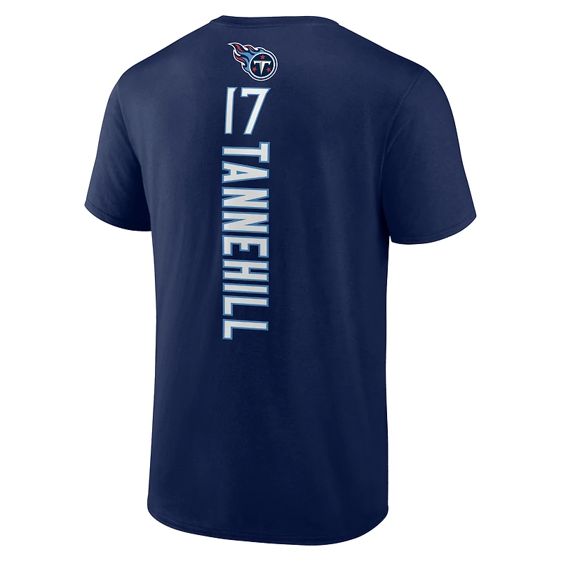 Men's Ryan Tannehill Navy Tennessee Titans Playmaker T-Shirt