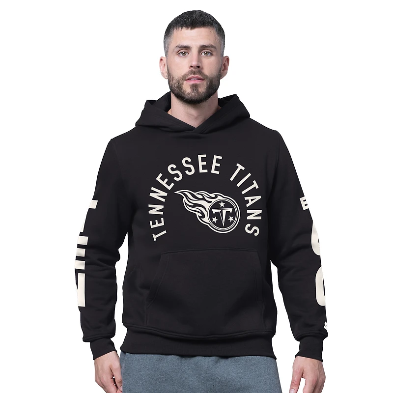 Sweat à capuche en polaire noir pour homme des Tennessee Titans Handoff
