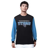 Men's Starter Black Tennessee Titans Thursday Night Gridiron Long Sleeve T-Shirt