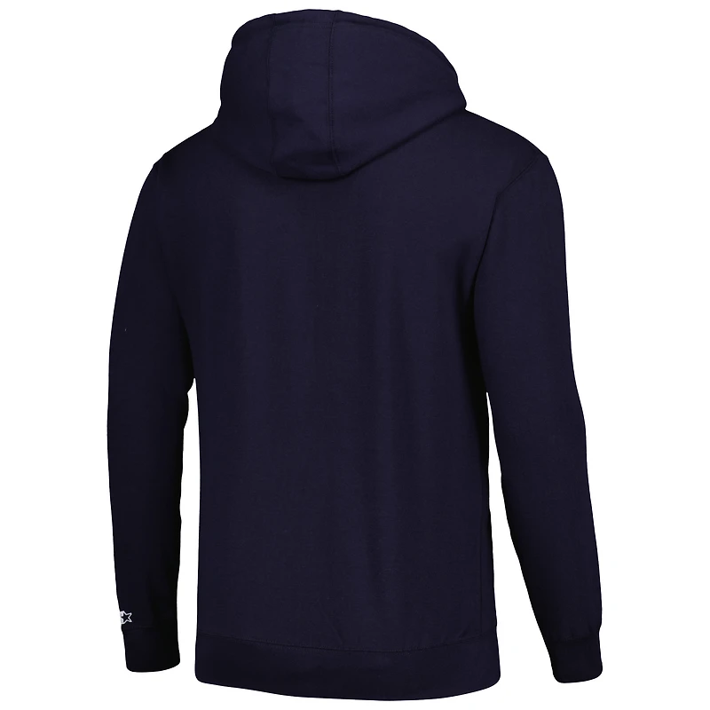 Men's Starter Navy Tennessee Titans Domestic Post Season Full-Zip Hoodie