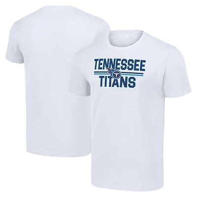 T-shirt blanc à imprimé graphique Starter Tennessee Titans Team Mesh pour homme