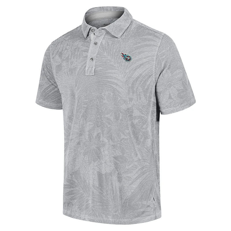 Polo Tommy Bahama gris pour homme des Tennessee Titans Sport Santiago Paradise