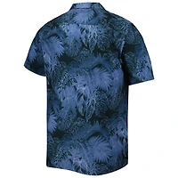 Chemise boutonnée Tommy Bahama Navy Tennessee Titans Big & Tall Coast Luminescent Fronds Camp IslandZone