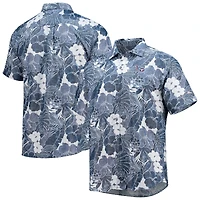 Chemise boutonnée IslandZone à motif floral des Tennessee Titans de Tommy Bahama pour homme, bleu marine