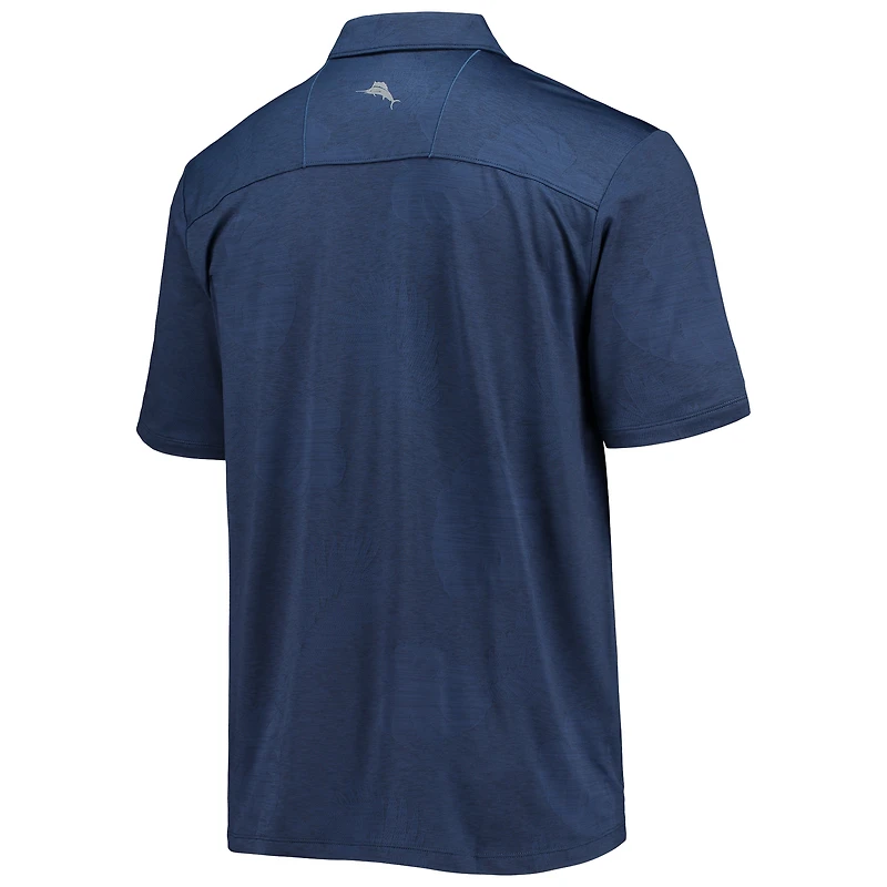 Polo Tommy Bahama Navy Tennessee Titans Palm Coast Delray Frond Allover IslandZone pour homme