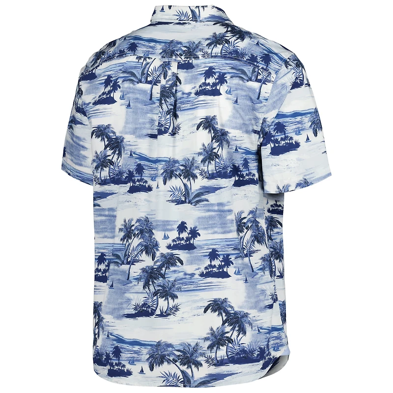 Chemise boutonnée Tommy Bahama Navy Tennessee Titans Sport Tropical Horizons pour homme