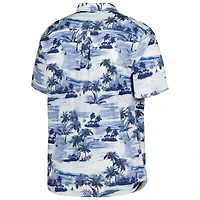 Chemise boutonnée Tommy Bahama Navy Tennessee Titans Sport Tropical Horizons pour homme