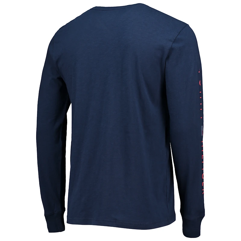T-shirt à manches longues Tommy Hilfiger Tennessee Titans Peter pour homme, bleu marine