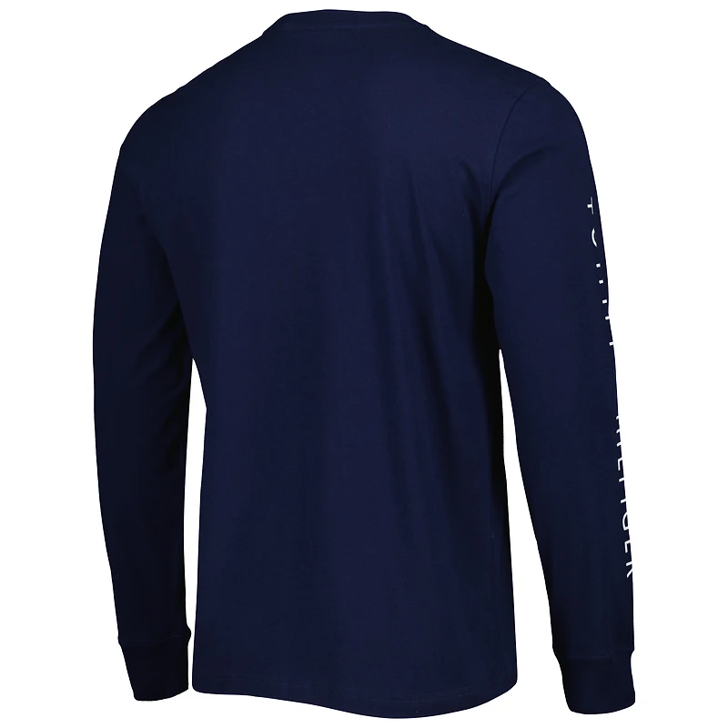 T-shirt à manches longues Tommy Hilfiger Tennessee Titans Peter Team pour homme, bleu marine