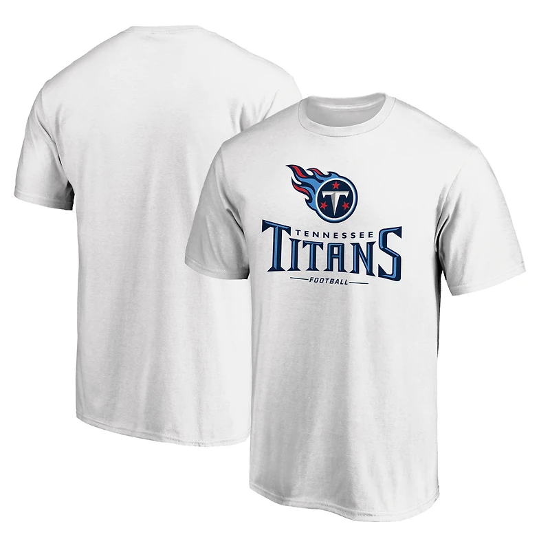 Men's  White Tennessee Titans Team Lockup T-Shirt