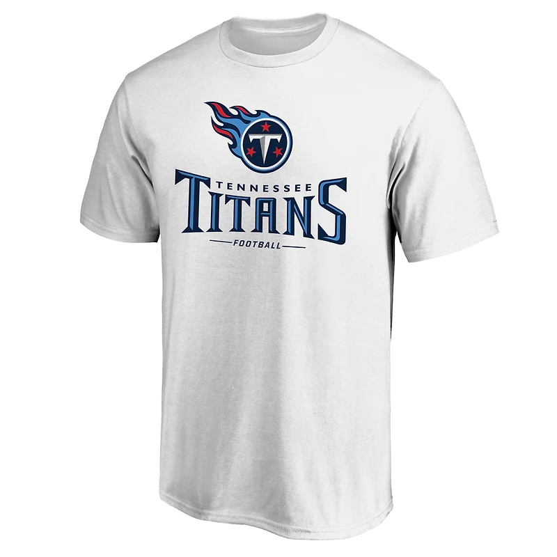 Men's  White Tennessee Titans Team Lockup T-Shirt