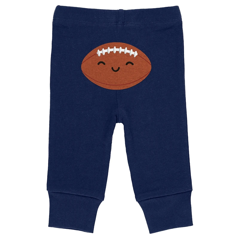 Vêtements pour nouveau-nés et nourrissons par Erin Andrews Ensemble trois pièces gris/bleu marine/blanc Tennessee Titans Turn Me Around pantalon