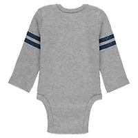 Vêtements pour nouveau-nés et nourrissons par Erin Andrews Ensemble trois pièces gris/bleu marine/blanc Tennessee Titans Turn Me Around pantalon