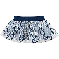 Nouveau-né gris chiné/bleu marine Tennessee Titans ensemble trois pièces body, jupe et chaussons