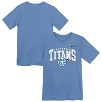 T-shirt Nike Edge Enforcer bleu clair pour enfants d'âge préscolaire des Tennessee Titans