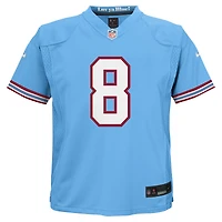 Maillot de jeu joueur alternatif Nike Will Levis bleu clair des Tennessee Titans pour enfants d'âge préscolaire