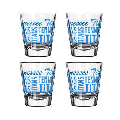 Tennessee Titans 4-Pack 2oz. Shot Glass Set