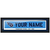 Titans du Tennessee - 6'' x 22'' Tableau personnalisé encadré