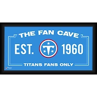 Tennessee Titans Framed 10" x 20" Fan Cave Collage