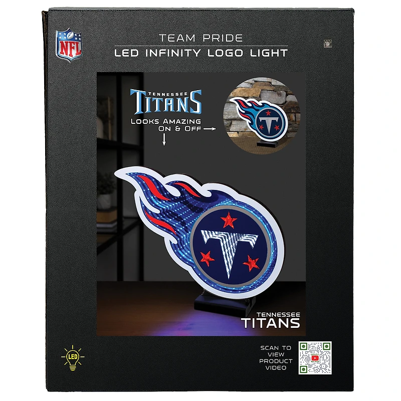 Lumière LED Infinity avec logo des Titans du Tennessee