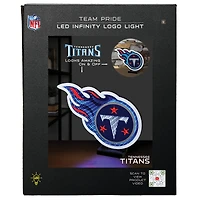 Lumière LED Infinity avec logo des Titans du Tennessee