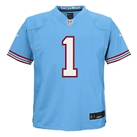 Maillot Nike Cameron Ward bleu clair pour enfant des Tennessee Titans Alternate 2 Game