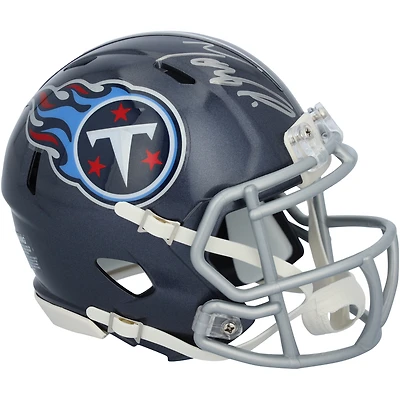 Casque Riddell Speed ​​Mini autographié par Tony Pollard, Tennessee Titans