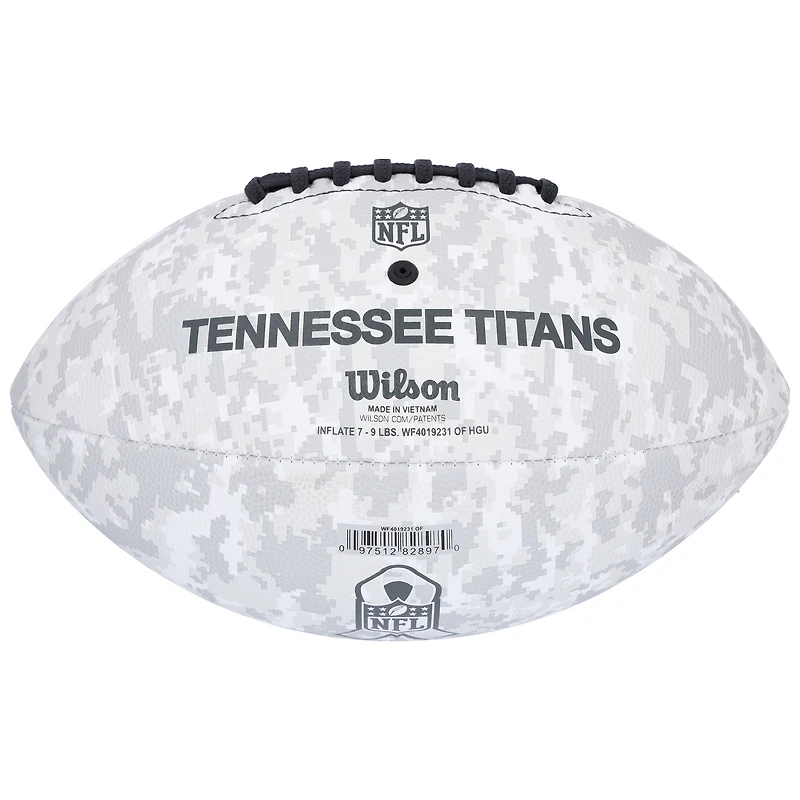 Ballon de football Wilson 2024 autographié par Tony Pollard, Tennessee Titans