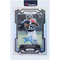 Tyjae Spears Tennessee Titans Autographed 2023 Panini Prizm Silver #396 Rookie Card