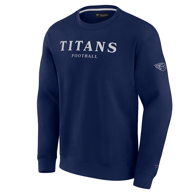Unisex Fanatics  Navy Tennessee Titans Elements Unlimited Fleece Pullover Sweatshirt